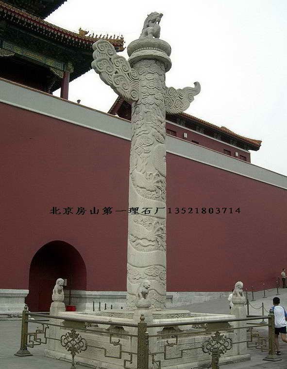供应汉白玉华表 汉白玉盘龙柱